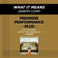 What It Means (Low Key-Premiere Performance Plus w/o Background Vocals) - Jeremy Camp